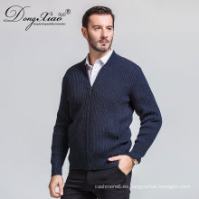 Nuevo 2017 Mens cremallera Cardigan soporte cuello suéter de China famoso proveedor